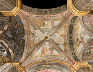 Transept South Third East Span, Stories of Joseph, Joseph Named Viceroy of Egypt, Joseph Dispenses Wheat, Brothers Meet Joseph Without Acknowledging Him, The Brothers Recognize Joseph by Unbekannt