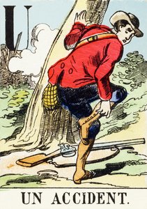 U: An Accident - The Hunting Alphabet, c.1890 by Unbekannt