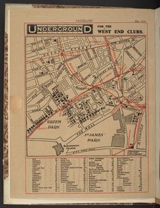 Underground for the West End clubs, May 1910 by Unbekannter Künstler
