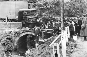 Steam Wagon Accident, Cheshire by Unbekannt