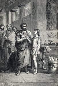 Valentinian II recognized Roman emperor by Gratian by Unbekannter Künstler