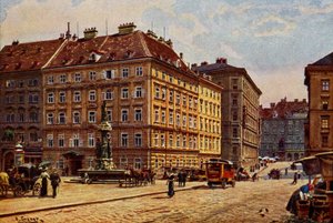 Vienna Freiung, Early 20th Century (Postcard) by Unbekannter Künstler