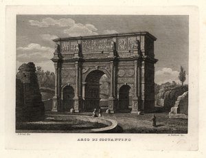View of the Arch of Constantine, Rome