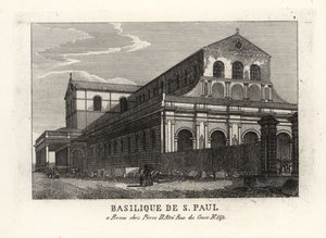 View of the Basilica of St. Paul Outside the Walls, Rome by Unbekannt