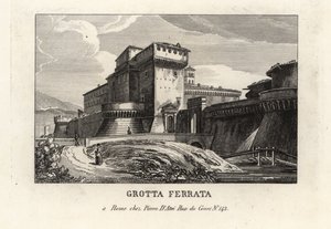 View of the Roman Castle Town of Grottaferrata, Rome by Unbekannt