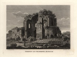 View of the Temple of Minerva Medica, Tempio di Minerva Medica, or Nymphaeum, Rome by Unbekannt