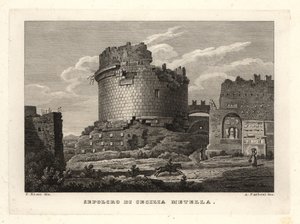 View of the Tomb of Caecilia Metella, Rome