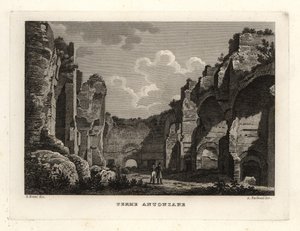 View of the ruins of the Baths of Caracalla, Rome by Unbekannt