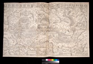 Wall map of the Turkish Campaign of 1529 by Johann Haselberg and Christoph Zell, Nuremberg by Unbekannt
