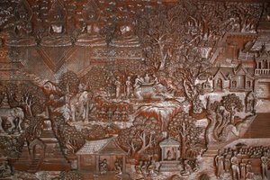 Wat Phra Doi Suthep, Chiang Mai, Thailand: Relief by Unbekannt
