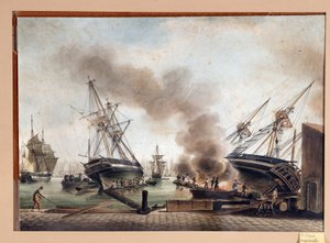 Watercolour of A. Roux