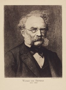 Werner von Siemens, German electrical engineer and inventor, c 1880 by Unbekannter Künstler