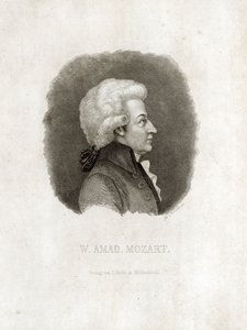 Wolfgang Amadeus Mozart by Unbekannt