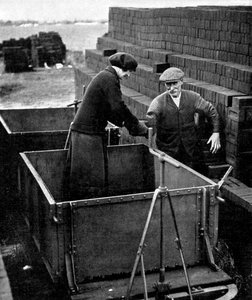 Woman Brick-Maker during World War 1 by Unbekannter Künstler
