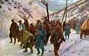 World War 1: Wounded Serbian prisoners