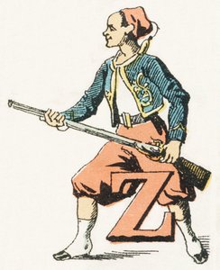 Z - Zouave - Childish Alphabet, Editions Gordinne 1920