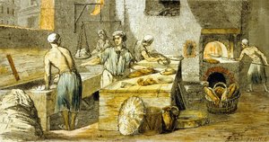 The baker in bakehouse