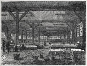 Glass factory: manufacturing a mirror