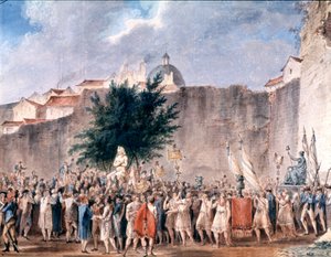 Party Among the Ruins of the Bastille, Paris by Unbekannter Künstler