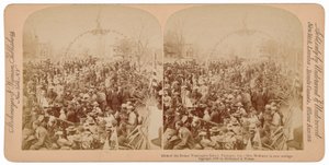 Girls of Booker T. Washington School, Tuskegee, Alabama, Mrs. McKinley in Near Carriage, 1899