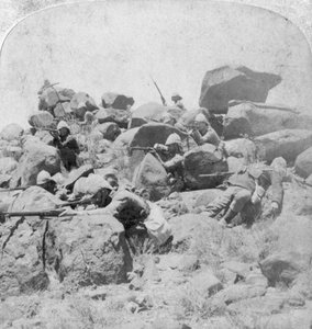 A desperate stand at the Modder River, South Africa, 2nd Boer War