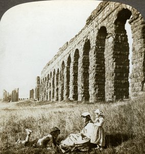 Aqueduct of Claudius and the Campagna, Rome, Italy