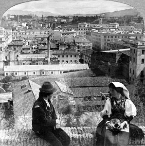 Aventine Hill and the Alban Hills, Rome, Italy