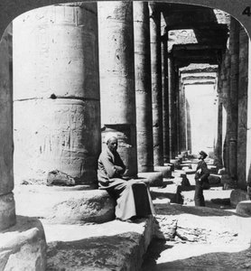 Columns of the Great Temple of Sethos I, Abydos, Egypt