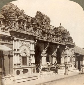 Exquisitely Carved Ornamentation of a Hindu Buddhist Temple, Colombo, Ceylon by Underwood and Underwood