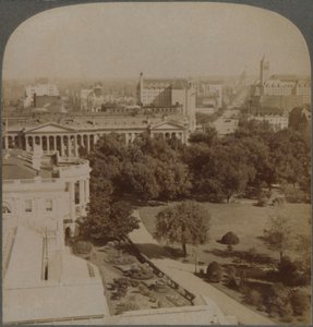 From Navy Department...past the White House and Treasury, to Capitol, Washington, U.S.A., 1902