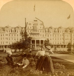 In the Beautiful Grounds of the Frontenac Hotel, Round Island, Thousand Islands