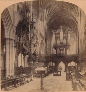 Interior of Exeter Cathedral, England