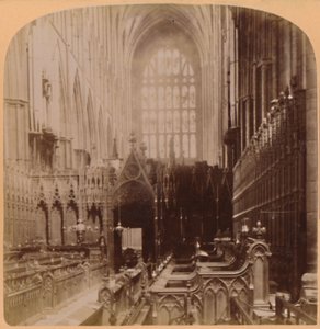 Interior of Westminster Abbey, London, England, 1896 by Underwood and Underwood