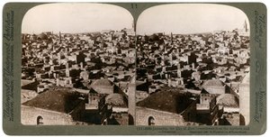 Jerusalem, as seen from the northern wall, Palestine by Underwood and Underwood