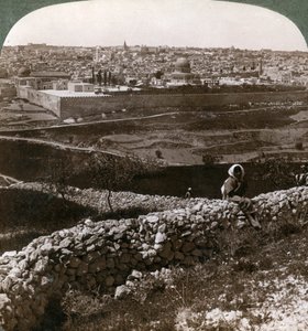 Jerusalem, as Seen from the South-East, Showing the Site of the Temple, Palestine