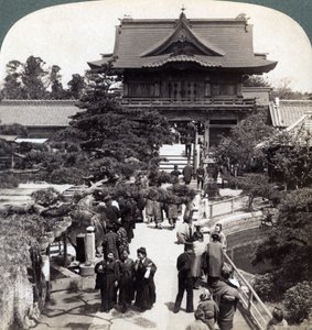 Main Gateway to Kameido Temple, Tokyo, Japan, 1904
