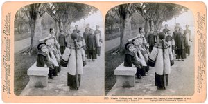 Mission Children, with One Little American Girl, Canton, China, 1900 by Underwood and Underwood