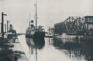 Opening of the Panama Canal by Underwood and Underwood