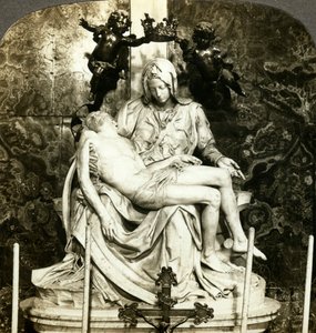 Pieta by Michelangelo, St Peters Basilica, Rome, Italy