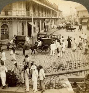 Rosario Road and Binondo Church, Manila, Philippines by Underwood and Underwood