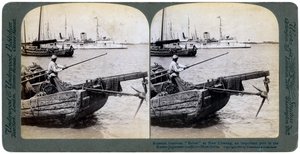 Russian Gunboat Bobre at New Chwang, Manchuria, Russo-Japanese War, 1904
