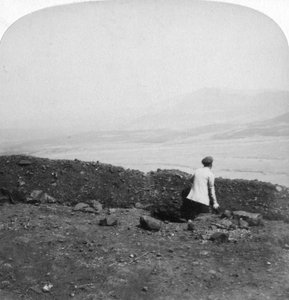 Spion Kop, from a Boer Trench on Krantz Kloot, South Africa