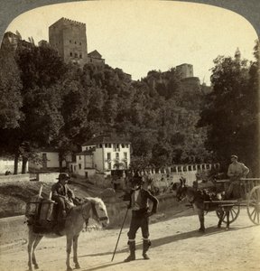 The Alhambra, Granada, Andalusia, Spain by Underwood and Underwood