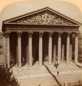 The Church of the Madeline, Paris, France, 1900 by Underwood and Underwood