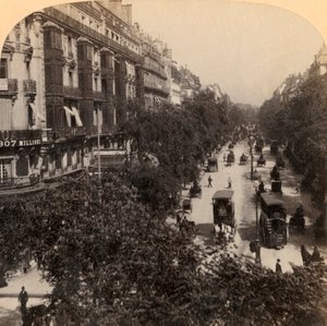 The Grand Boulevard, Paris, France, 1894
