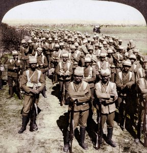 The Guards Brigade on the March to Kroonstadt, South Africa, Boer War by Underwood and Underwood