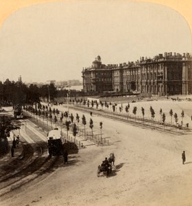 The Imperial Winter Palace from Nevsky Prospect, St. Petersburg, Russia, 1897 by Underwood and Underwood
