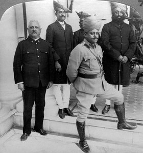 The Maharaja of Gwalior at home, Madhya Pradesh, India by Underwood and Underwood