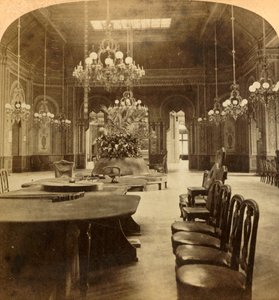 The famous Roulette Salon, Casino, Monte Carlo, Monaco, 1897 by Underwood and Underwood