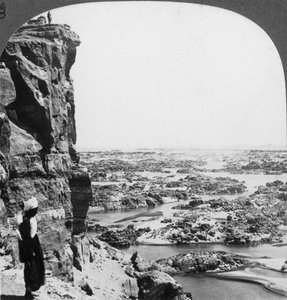 The second cataract of the Nile as seen from the southwest, Egypt, 1905